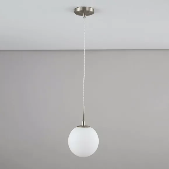 Подвесной светильник Citilux Томми CL102014, Белый, Хром, Металл Подвесной светильник Citilux Томми CL102014, Белый, Хром, Металл
