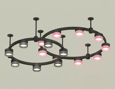 Комплект подвесного светильника Ambrella Light Techno Ring XR92221200 (A9222, A9227, C9238, C9232, N8486, N8484)