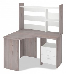 Стол компьютерный Домино Лайт СКЛ-Угл120+НКЛ-120 MER_SKL-Ugl120_NKL-120_NBE_LEV