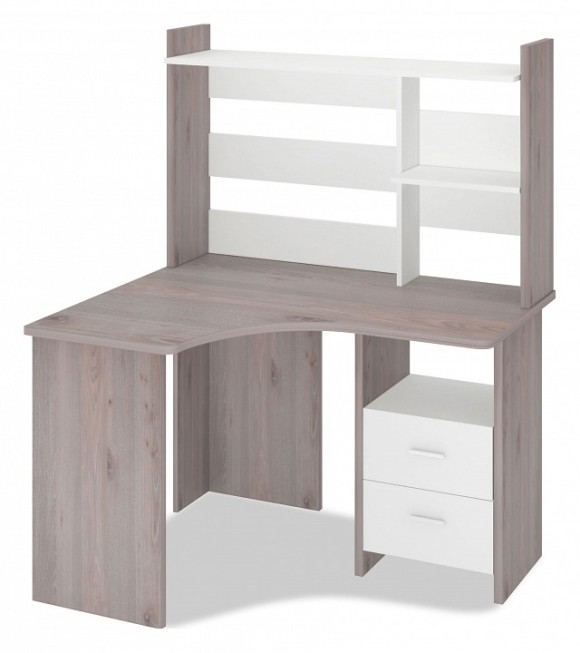 Стол компьютерный Домино Лайт СКЛ-Угл120+НКЛ-120 MER_SKL-Ugl120_NKL-120_NBE_LEV