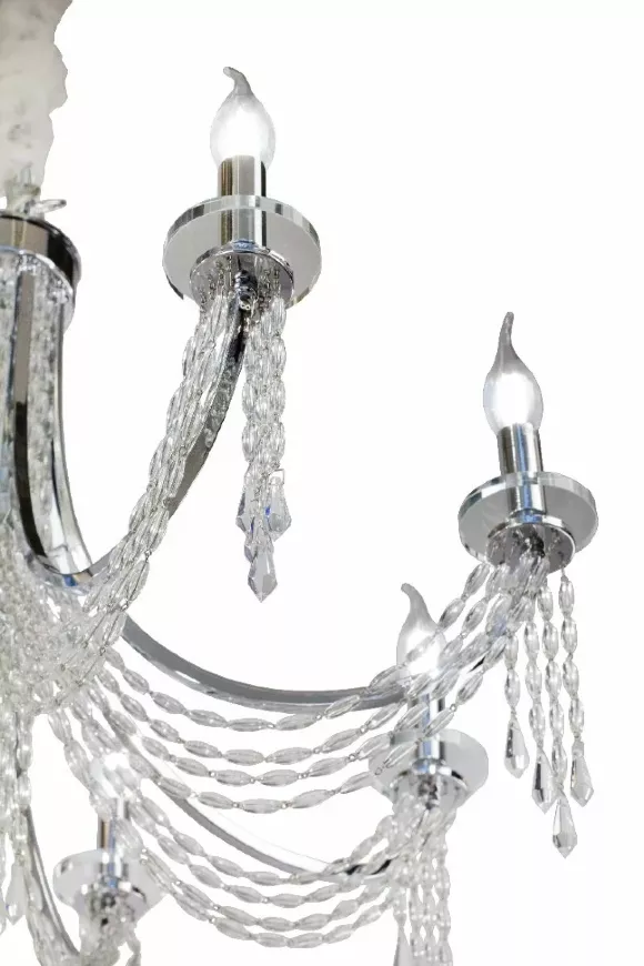 Подвесная люстра AM Group VIORE SP6 Chrome, Хром, Металл, Классика стиль, крупный план Подвесная люстра AM Group VIORE SP6 Chrome, Хром, Металл, Классика стиль, крупный план