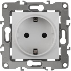 Розетка ЭРА 12 2P E Schuko 16A 250V винтовой зажим 12-2111-01 Б0029236