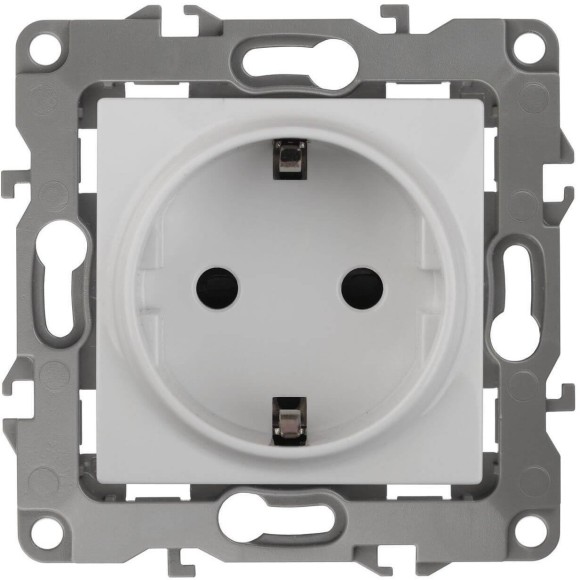 Розетка ЭРА 12 2P E Schuko 16A 250V винтовой зажим 12-2111-01 Б0029236