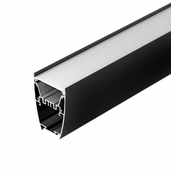 Алюминиевый профиль Arlight LINE-5075-U-HONEYCOMB-2000 BLACK 044885