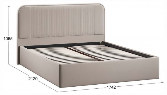 Кровать двуспальная Тиффани с ПМ Тип 1 TRI_257422