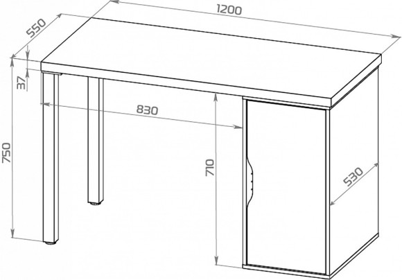 Стол письменный Ингар SHST_S01507