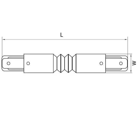 Коннектор гибкий Lightstar Barra 502157, Серый, Металл, Италия