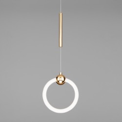 Подвесной светодиодный светильник Eurosvet Rim 90165/1 золото