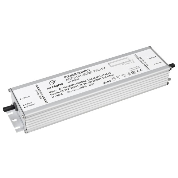 Блок питания Arlight ARPV-UH-50320-PFC-FV (24V 240W, 36-48V 320W, 10A) (IP67 Металл) 055740
