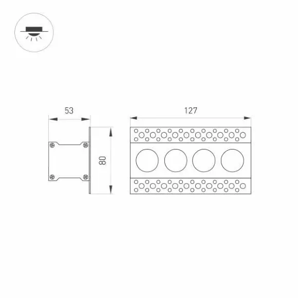 Встраиваемый светодиодный светильник Arlight MS-Orient-Built-Trimless-TC-S38x127-10W Day3000 031924, Белый, Черный, Теплый белый Встраиваемый светодиодный светильник Arlight MS-Orient-Built-Trimless-TC-S38x127-10W Day3000 031924, Белый, Черный, Теплый белый