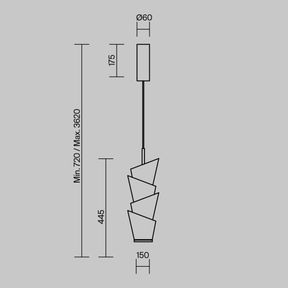Подвесной светильник Maytoni Seoul MOD374PL-L28W3K