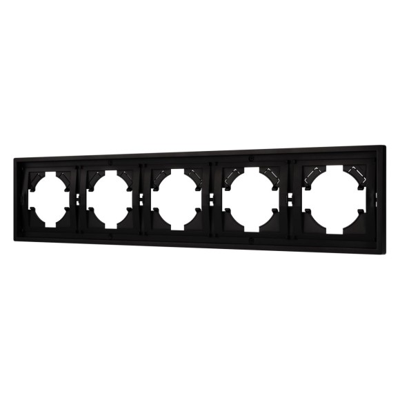 Рамка пластиковая на 5 постов Arlight FRM-TENDO-PL-5-BK 053852