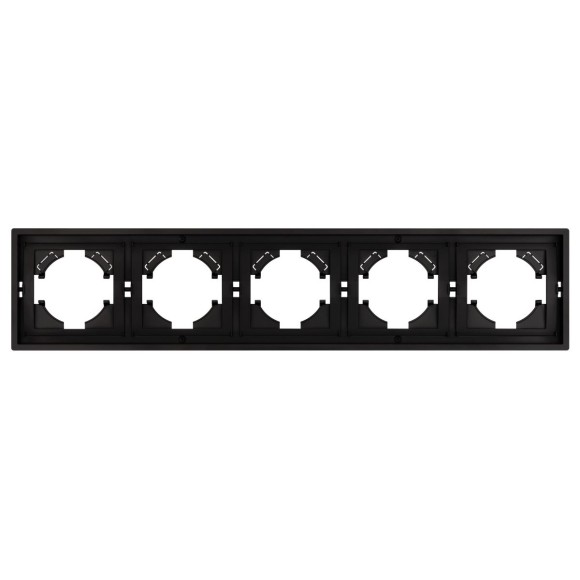 Рамка пластиковая на 5 постов Arlight FRM-TENDO-PL-5-BK 053852