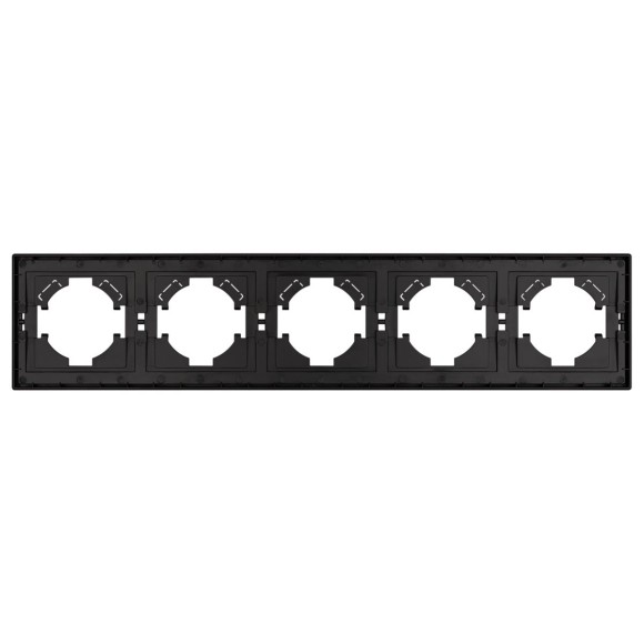 Рамка пластиковая на 5 постов Arlight FRM-TENDO-PL-5-BK 053852
