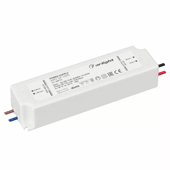 Блок питания Arlight ARPV-SP-12075 (12V, 6.3A, 75W) 045751 Блок питания Arlight ARPV-SP-12075 (12V, 6.3A, 75W) 045751