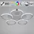 Потолочная люстра Reluce 06319-3.3-05 WH+CR (RGB)