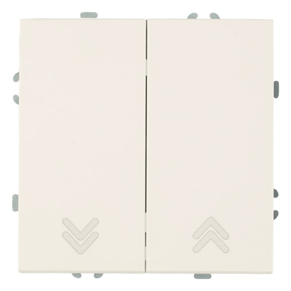 Выключатель 2-клавишный самовозвратный (механизм) Stekker Эмили 250В 10А RSW10-5113-01 белый фарфор soft touch 50325