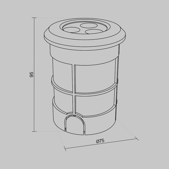 Ландшафтный светильник Maytoni Flash O044DL-L3S3K