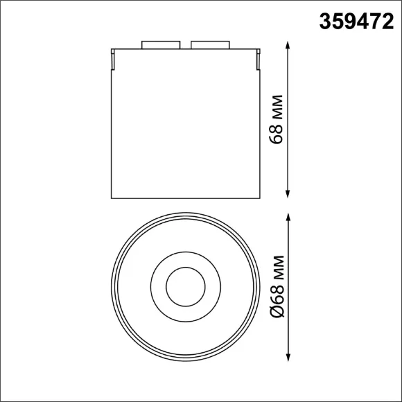 Трековый светильник Novotech Easy Shino 359472, крепление Трековый светильник Novotech Easy Shino 359472, крепление