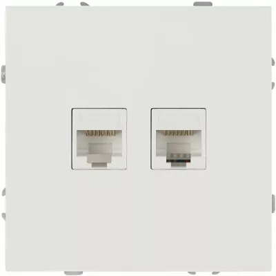 Розетка Эра Galaxy 15-3108-08 информационная двойная 2XRJ45 IP20 белый матовый Б0070770