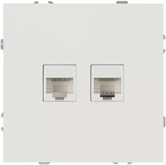 Розетка Эра Galaxy 15-3108-08 информационная двойная 2XRJ45 IP20 белый матовый Б0070770