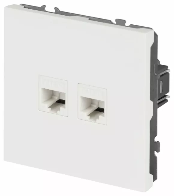 Розетка Эра Galaxy 15-3108-08 информационная двойная 2XRJ45 IP20 белый матовый Б0070770