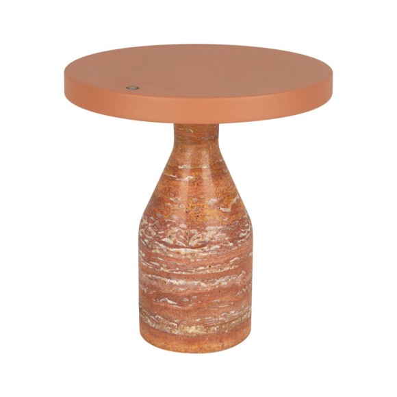 Настольная лампа Arlight SP-CROOD-TAB-R22.5x24-7W Warm3200-MIX (RD-BRG, 140 deg, 230V) (IP20, Травертин) 061732