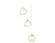 Подвесной светильник Ambrella Light Traditional TR3540, Белый, Металл, Стекло