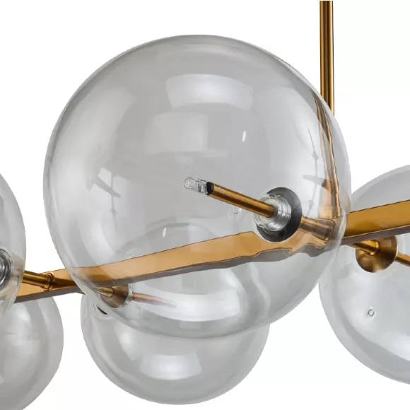 Подвесная люстра Delight Collection Globe Mobile KG0965P-10L brass, Современный, Латунь Подвесная люстра Delight Collection Globe Mobile KG0965P-10L brass, Современный, Латунь