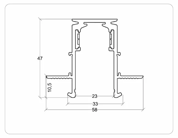 Коннектор угловой внутренний для встраиваемого шинопровода под ГКЛ 9,5 Ambrella Light Magnetic Standard GL3362-9.5 Коннектор угловой внутренний для встраиваемого шинопровода под ГКЛ 9,5 Ambrella Light Magnetic Standard GL3362-9.5