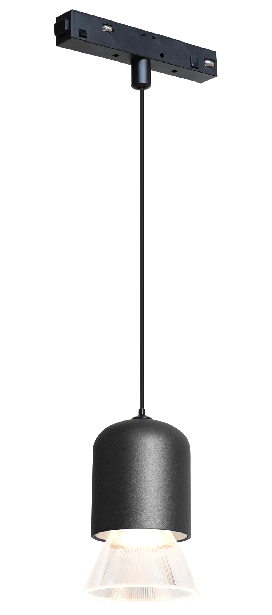 Трековый магнитный светильник iLedex Vision 4822-015-D72-8W-38DG-3000K-BK