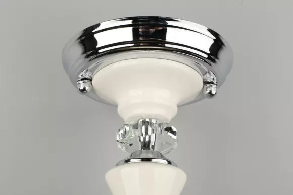 Подвесная люстра Omnilux OML-84603-06, Хром, Прозрачный, Металл