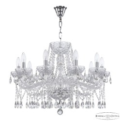 Подвесная люстра Bohemia Ivele Crystal 5413/10/240 Ni Clear/M-1F