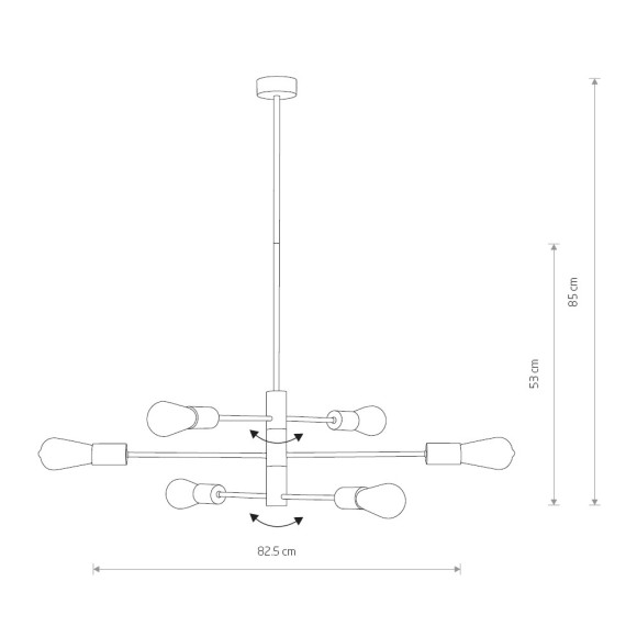 Люстра на штанге Nowodvorski Rotor 7937
