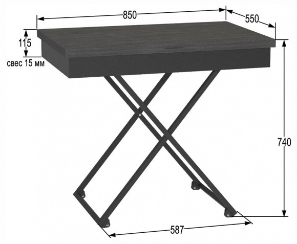 Стол-трансформер Андрэ Loft ML_2000000039510