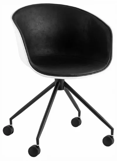 Кресло компьютерное Libra SGR_SL-7040ZB_whitePP-black_PU