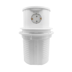 Блок розеток (3 секции полуавтоматический 1 USB + 1 type-C беспроводная зарядка) Mebax 00-00002872