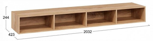 Полка навесная Стелла Исп.2 TRI_261939