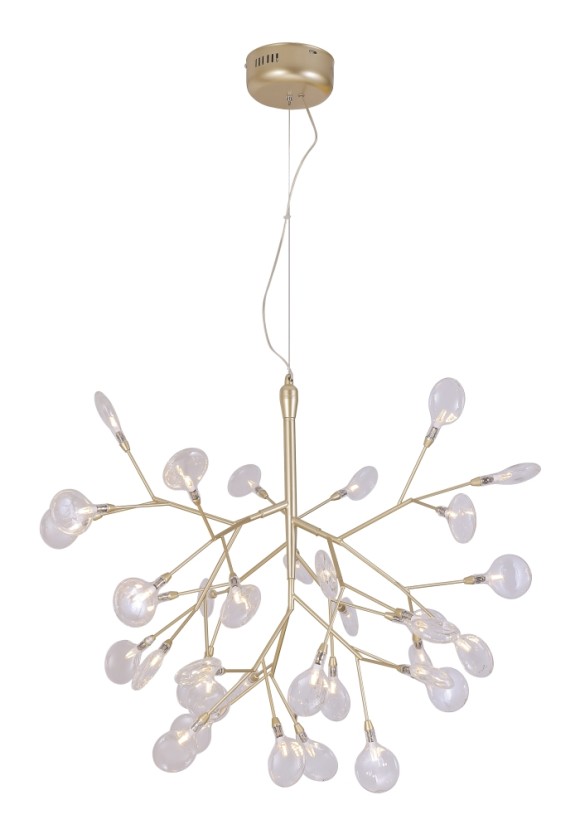 Подвесная люстра Crystal Lux Evita EVITA SP36 GOLD/TRANSPARENT