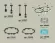 Комплект подвесного светильника Ambrella Light Techno Ring XR92221210 (A9222, A9227, C9238, C9232, N8480, N8488)