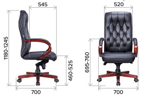 Кресло для руководителя Monaco Wood EVP_15983