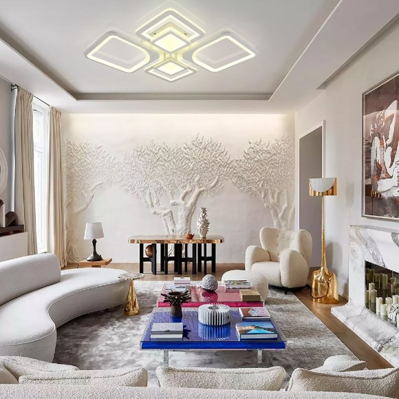 Потолочная светодиодная люстра с пультом управления Natali Kovaltseva Mujus LED LAMPS 81191