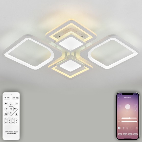 Потолочная светодиодная люстра с пультом управления Natali Kovaltseva Mujus LED LAMPS 81191