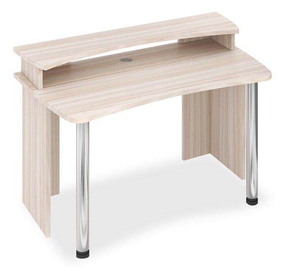 Стол компьютерный Домино Лайт СКЛ-Софт140+НКИЛ140 MER_SKL-Soft140-NKIL140_K