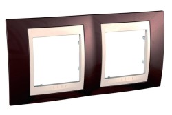 Рамка 2-постовая Schneider Electric Unica Хамелеон MGU6.004.551