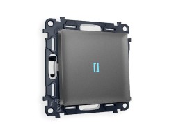 Комплект механизма 1-кл проходного выключателя с подсветкой Ambrella Volt Alfa MA652040