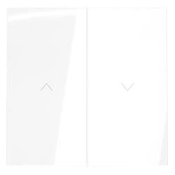 Клавиши для выключателя жалюзи Voltum S70 (белый глянцевый) VLS002501