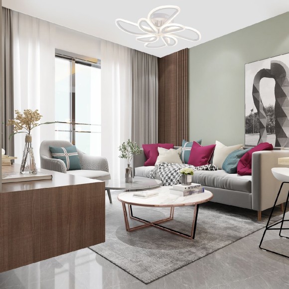 Потолочная светодиодная люстра с пультом управления Escada Archer 10270/8LED