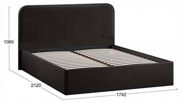 Кровать двуспальная Тиффани с ПМ Тип 1 TRI_257423