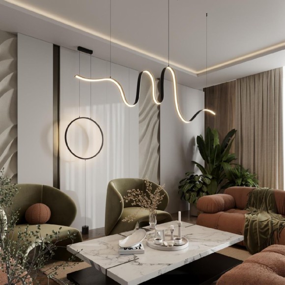 Подвесная светодиодная люстра Odeon Light Nastro 7025/52L